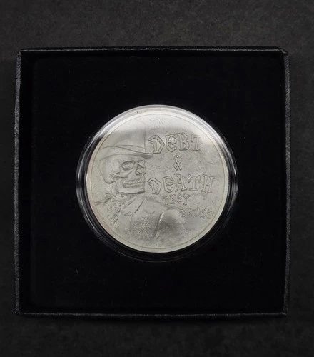 2017 Silver Shield Debt and Death V3 1 oz .999 Silver Half Proof COA #556/1000