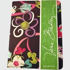 Vera Bradley Ribbons Pattern Blue Floral Retired Small Book Journal Cover New