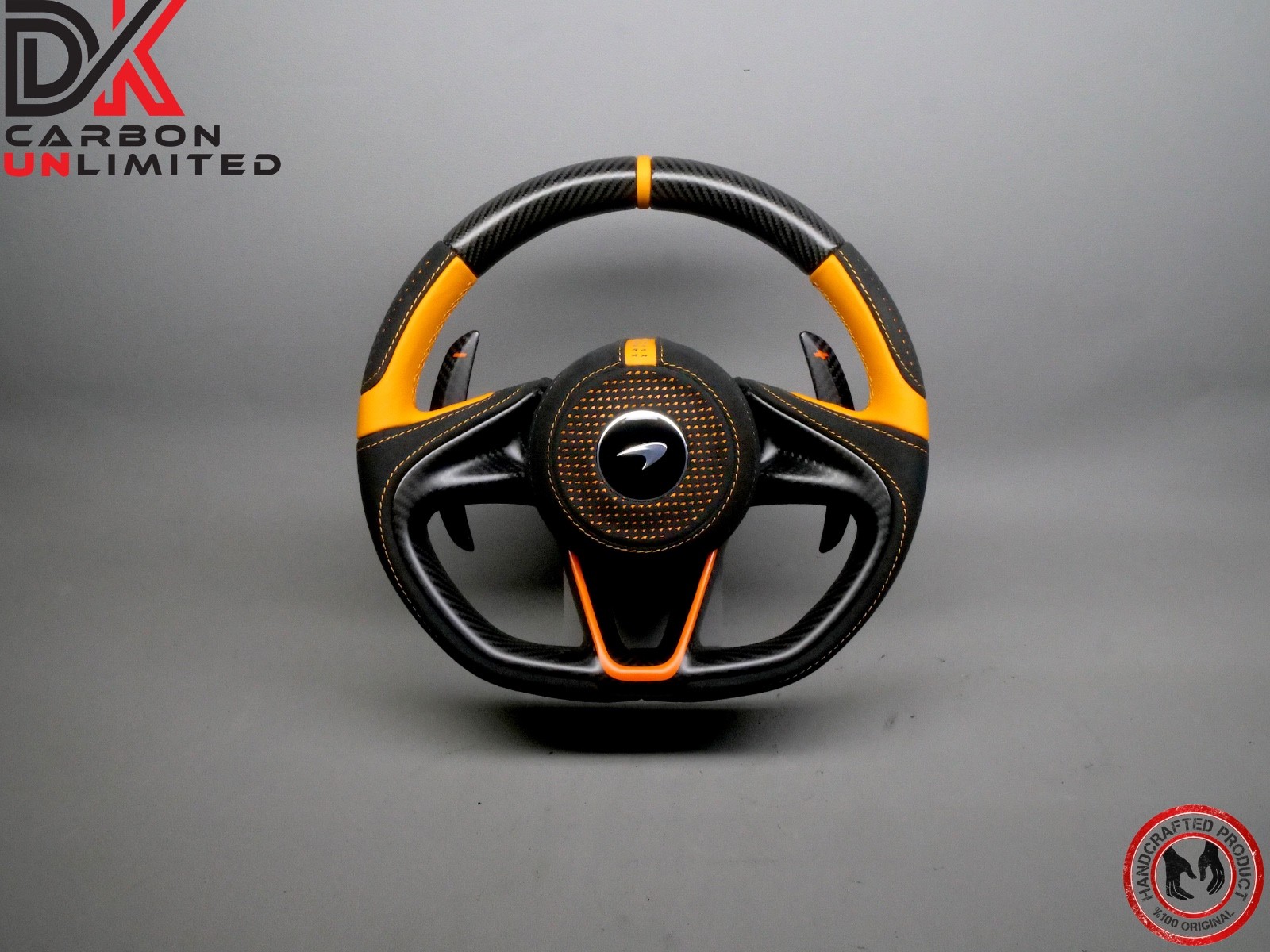 McLaren 720S Spider Steering wheel Orange