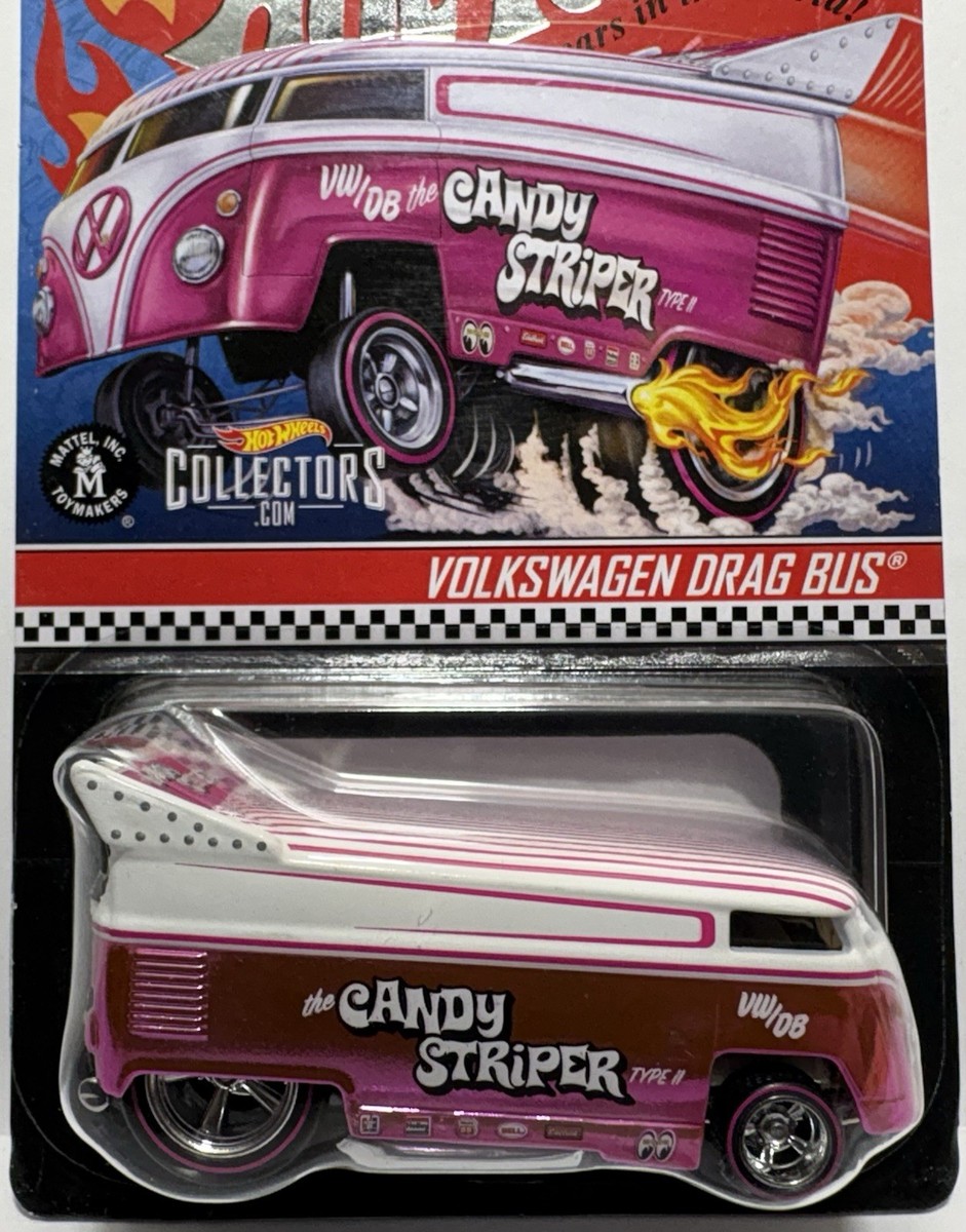 Hot Wheels RLC Exclusive VOLKSWAGEN DRAG BUS Pink CANDY STRIPER