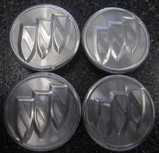 Buick Polished Oem Center Caps 2-18 53mm 9598392 - Set4