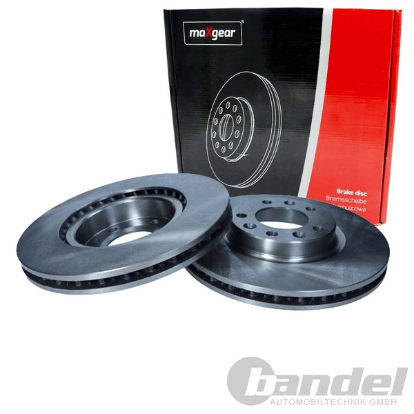 2X Maxgear Bremsscheiben 283Mm InnenbelÜFtet Vorne Passend FüR CitroËN Berlingo-image