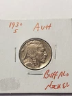 1930 S AU+ Buffalo Nickel