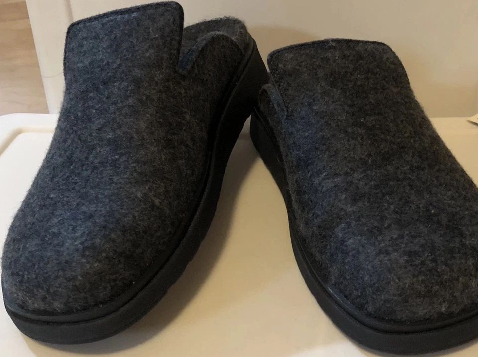Zapatillas Fitflop de fieltro para hombre mulas/zuecos cómodos azul marino medianoche talla 9 nuevas sin caja Foto 2 de 4