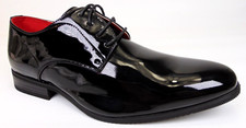 NEW Bruno Marc Ceremony Classic Formal Oxford Men's Shoes Size 9.5 Black Patent