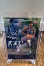 2020-21 Panini Illusions - Rookie Signs Obi Toppin #RS-OBI Emerald /25 (AU, RC)