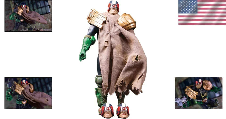 Judge Dredd 6-Inch Action Figure - Limited Edition Cursed Earth with Accessories - Image 2 of 4