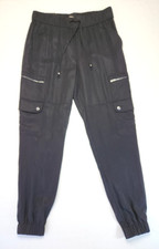 Banana Republic pants cargo joggers elastic waist pockets black NWT XS