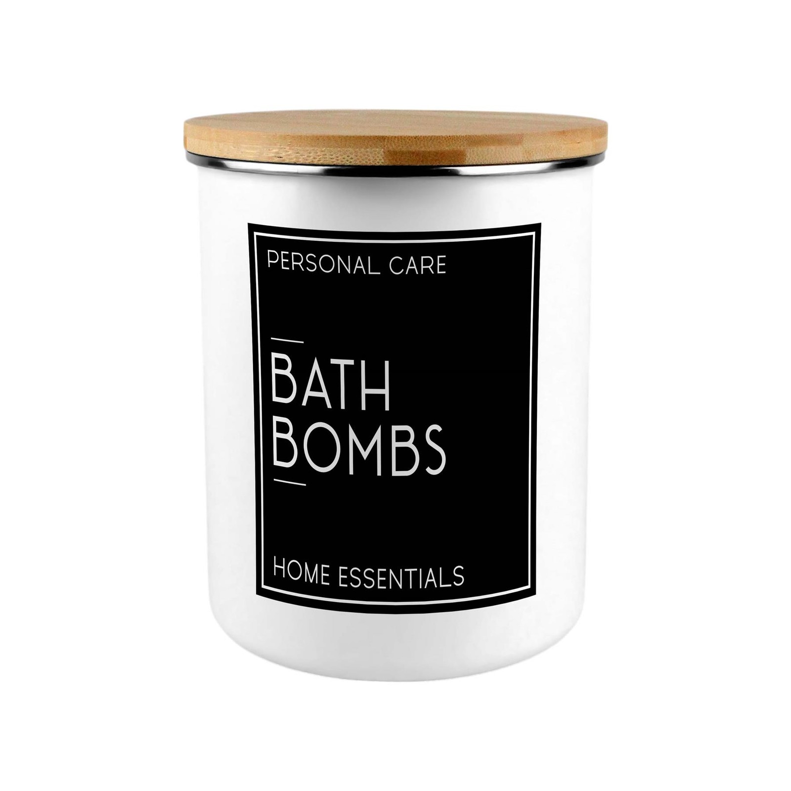 Inverted Minimalist Bath Bombs Home Storage Canister - Ideal Home Gift