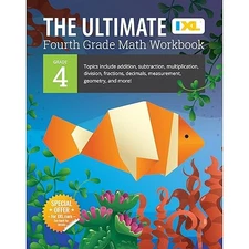 The IXL Ultimate 4th Grade Math Workbook, Activity Book for Ki...