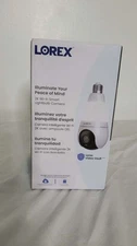 Lorex - 2K Wi-Fi Smart Lightbulb Camera - White BNIB