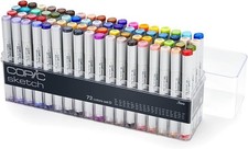 Copic Sketch Marker Pen Set 72D Alcohol Based Drawing Markers