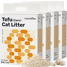 Tofu Cat Litter, 32lb Fast Clumping  Superior Odor Control, 100 Natural wit...