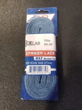 USA Hockey Icelab Royal Blue Wax Skate Laces NIP 108"