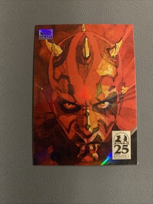 Topps Star Wars Chrome Galaxy 2024 - The Art Of Darth Maul - AM-5 Refractor