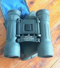 OWIM 10x25 field 5.7 Compact Binoculars Featuring Fully Coated optics in Case 