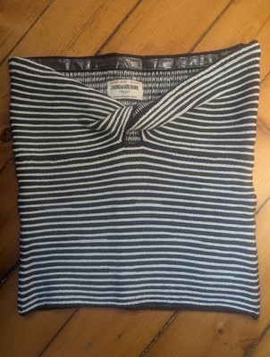 ZADIG AND VOLTAIRE DEFILE TWISTA STRAPLESS TOP NWT SIZE L