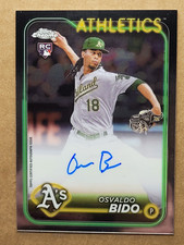 2024 TOPPS CHROME Osvaldo Bido RC ROOKIE AUTO #RA-OBI - A'S/BRAVES