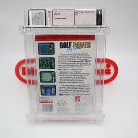 NES Nintendo GREG NORMAN'S GOLF POWER - WATA GRADED 9.2 B+! NEW Sealed + H-Seam!