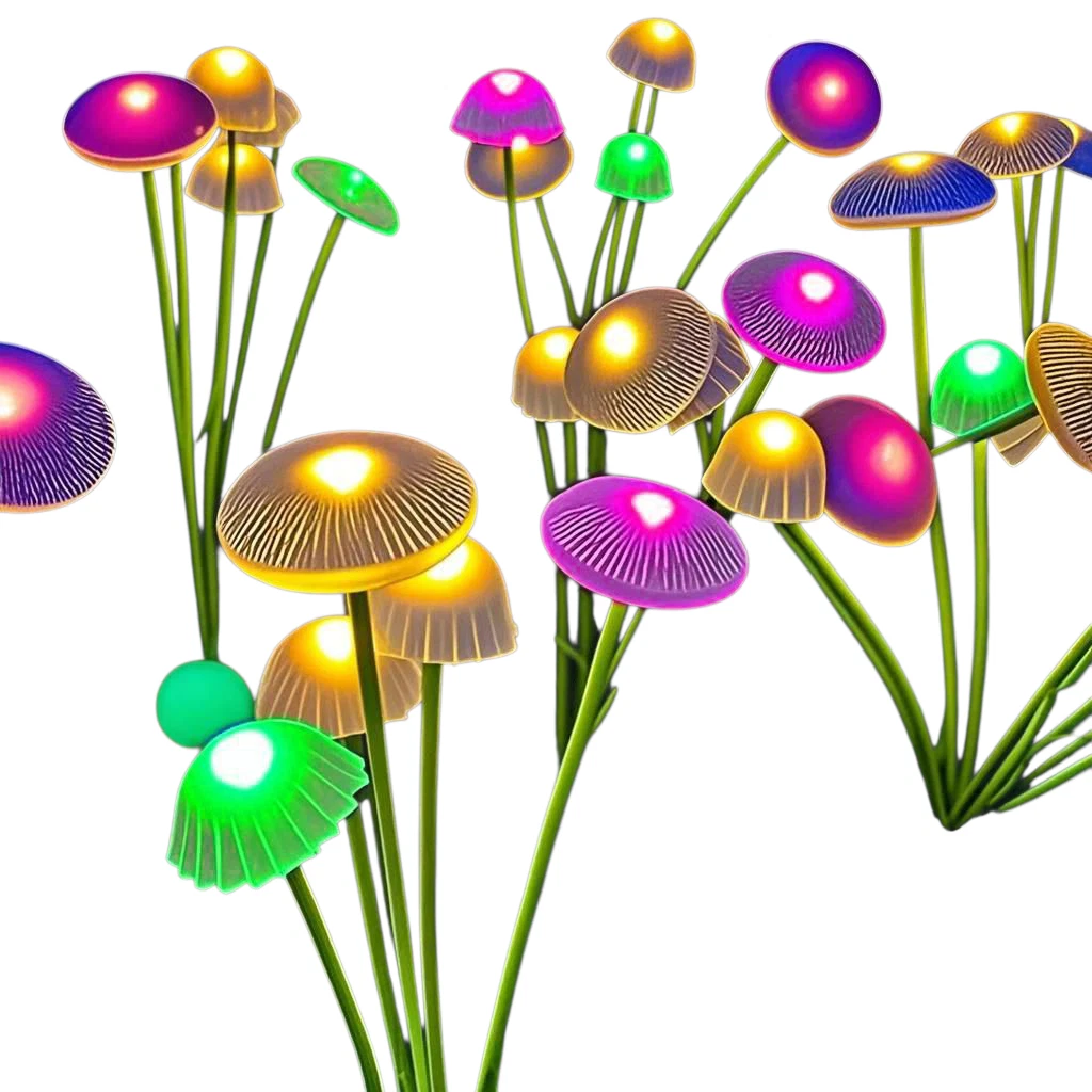 Solar Garden Lights 6 Led Waterproof Mushroom Jellyfish Decor Dual Mode Lamp
Opens in a new window o