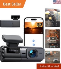 2.5K Dash Cam with App Control - Loop Recording  24H Parking Support