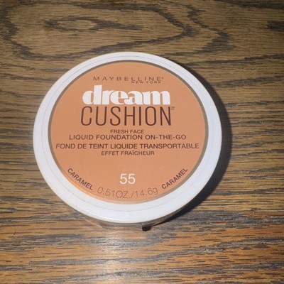 Maybelline New York Dream Cushion Fresh Face Liquid Foundation, 55 Warm Caramel