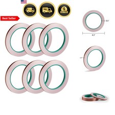 Copper Foil Tape Conductive EMI Shielding Electrical Repairs Craft 6 Pack