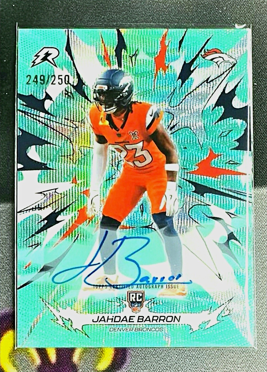 Topps 2026 Jahdae Barron Rookie Auto #127 Denver Broncos 249/250