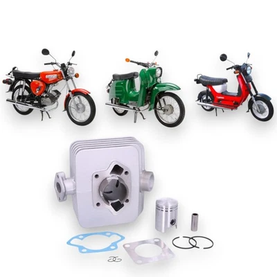 Kit De Cylindre 50ccm Pour Simson S51 KR51/2 Schwalbe SR50 Moteur 2 Temps - Photo 1/4