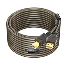 Printer Cable 50ft, USB 2.0 USB A to B Printer Cable, High Speed Active USB 2.0