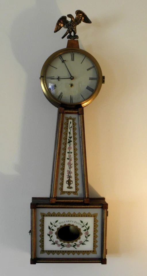 Reloj de Pared Mason & Sullivan Banjo Willard’s Patente Estilo 34” FUNCIONANDO Madera Maciza Foto 3 de 4