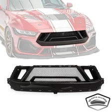 For 2024-2025 Ford Mustang Super Snake Front Black Center Grille