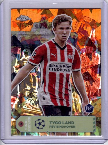 Tygo Land RC /25 Final Destination - Topps Chrome Logofractor - PSV Eindhoven