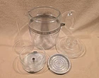 Vintage Pyrex glass percolator 7759 9-cup  COMPLETE Flame wear 1950 - 70s