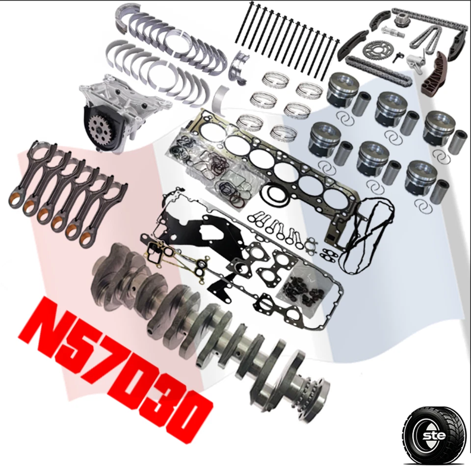 Kit moteur BMW N57 N57D30 Touring, avec vilebrequin forgé 3.0 diesel tout neuf - Image 1 of 4