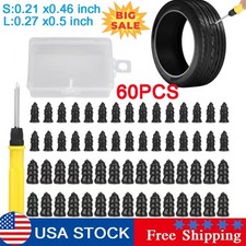 60PCS Car Vacuum Tire Repair Nail Rubber Screw Nails Screwdriver Tool Set w/Box