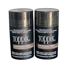 Set Of 2 - Toppik Full Hair Building Fibers MED Brown, 0.42 oz. NEW 14-C