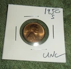 JB RFM 86447 Lincoln Wheat Cent 1950 S UNC Condition