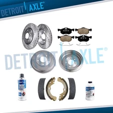 Front Brake Rotors + Rear Drums for 2001-2005 2006 Ford Escape Mazda Tribute