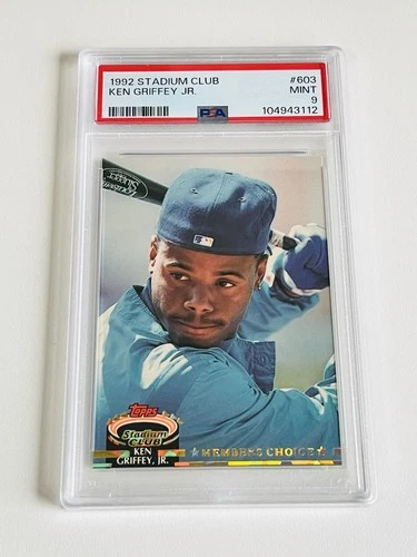 1992 TOPPS STADIUM CLUB MEMBERS CHOICE #603⚾️ KEN GRIFFEY JR HOF PSA 9 MINT