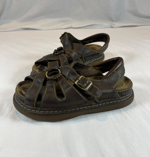 Lower East Side Womens 9.5 Fisherman Sandals Straps Buckle Chunky Y2K Brown VTG