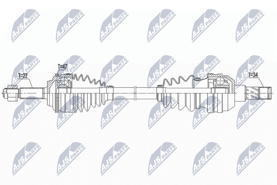 DRIVE SHAFT NPW-DW-039 FOR DAEWOO CHEVROLET AVEO/KALOS/Hatchback F14D3 1.4L 4cyl - Image 10