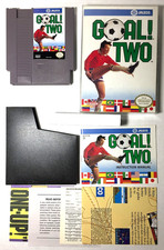 COMPLETE Goal! Two 2 NINTENDO NES Manual SOCCER Jaleco CIB - TESTED & WORKING
