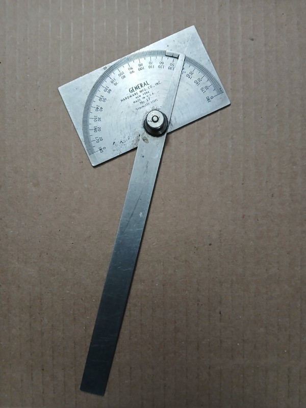 GENERAL - No. 17 Angle Protractor - Stainless Steel