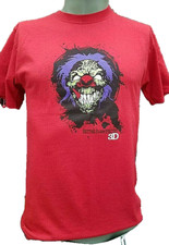 Camiseta Roja Casa Embrujada Rotting Flesh Factory Talla M Psicosis Payaso Terror