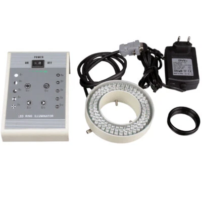 AmScope 80-LED 8-Zone Lighting-Direction-Variable Microscope Ring Illuminator