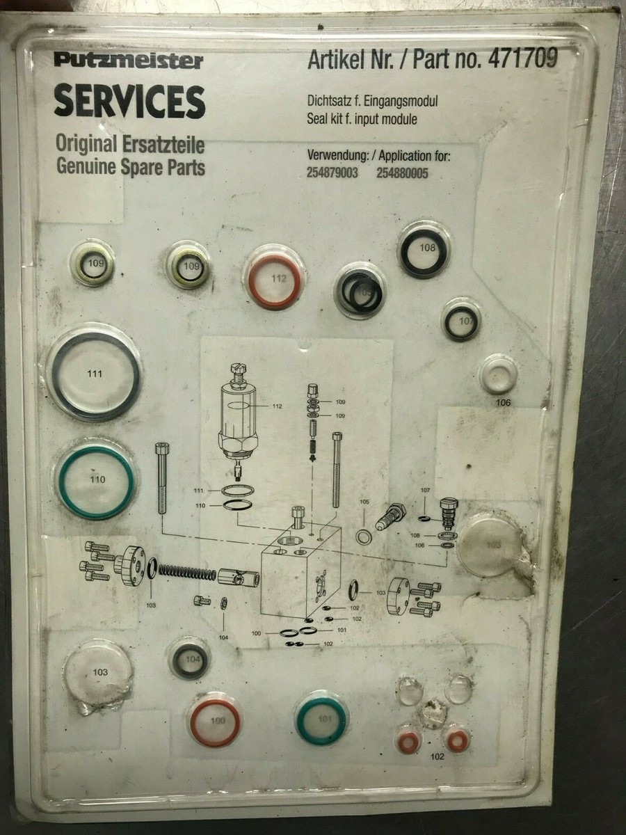 471709 Putzmeister **PARTIAL** HV BOOM O RING KIT – TRM.1227