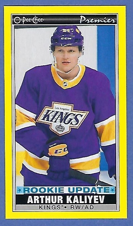 2021-22 O-Pee-Chee Rookie Update Yellow Tallboys ARTHUR KALIYEV #P-50 Kings SP!!