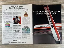 Rossignol High Performance Freestyle Snow Skis Brochure 1976 Vintage Print Ad
