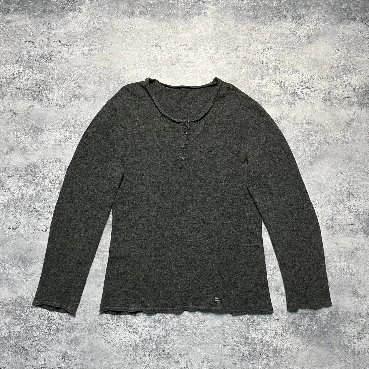 True Religion Wool Sweater Men's Size XL Long Sleeve Gray